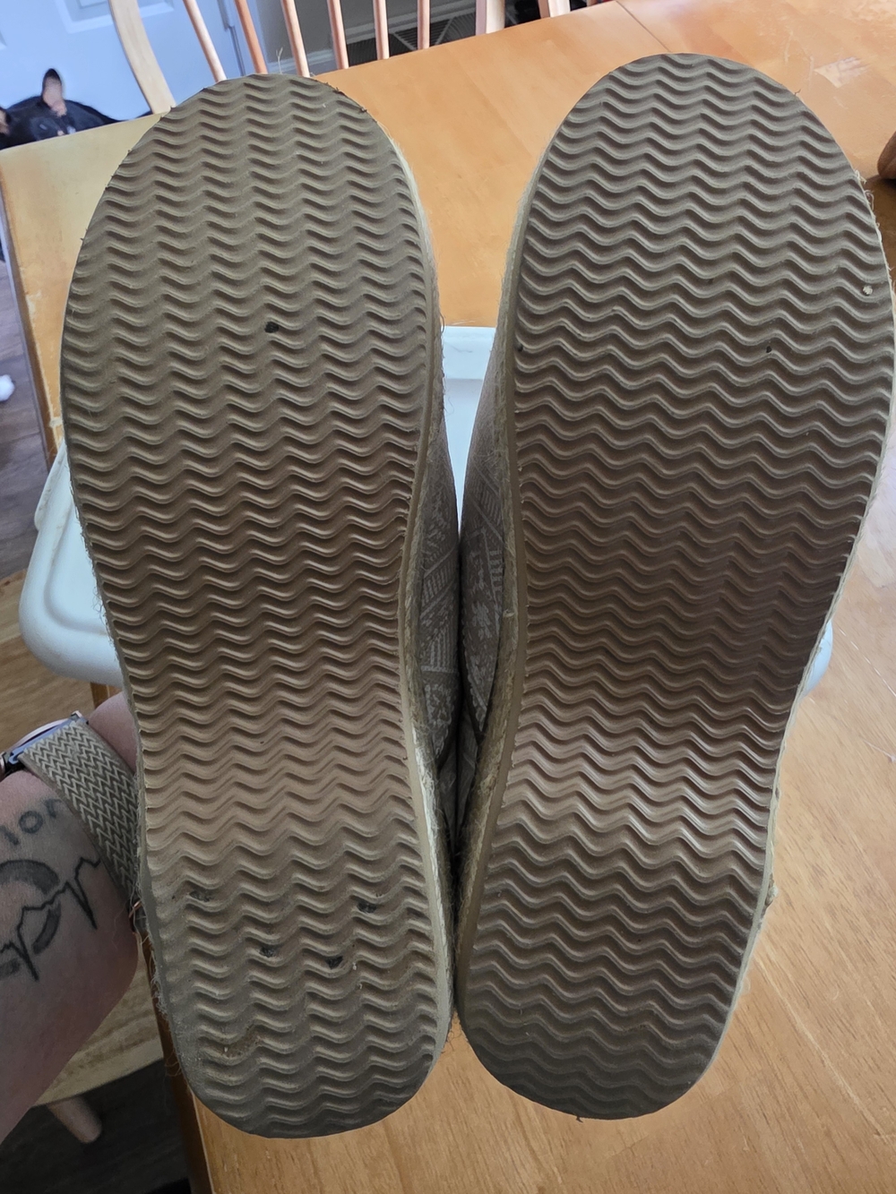 Dansko Beige Patterned Clogs - Picture 2 of 4
